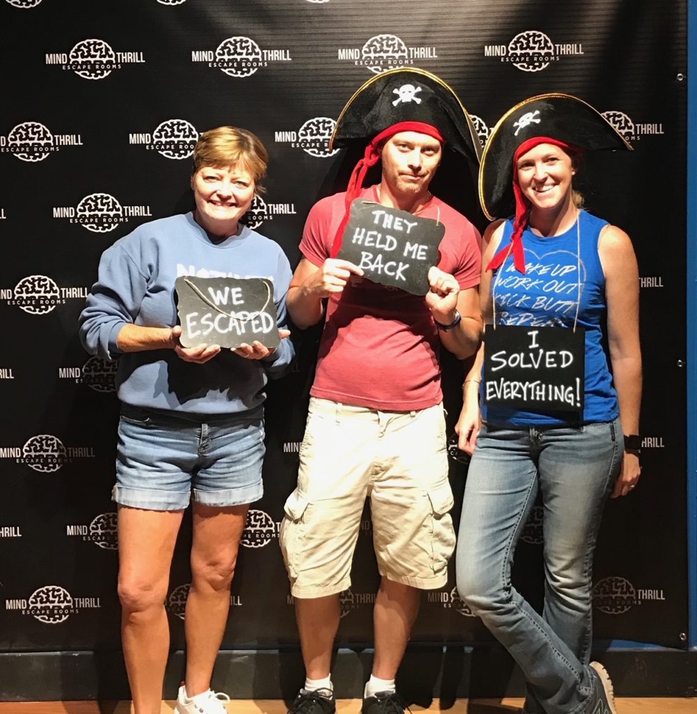 My mom, me and Meghan with our victory picture