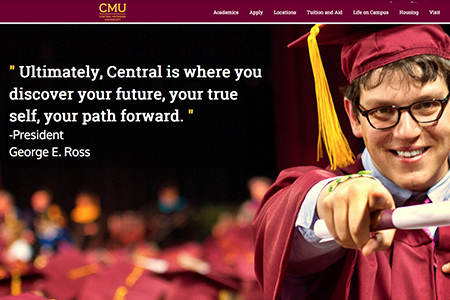 Thumbnail of the Central Michigan University Go homepage