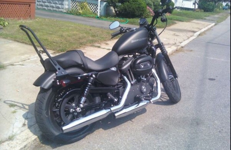 Sissy bar on an Iron 883