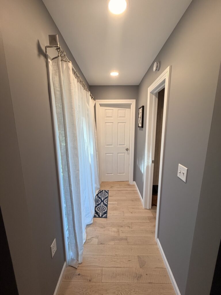 Hallway shot from existing house